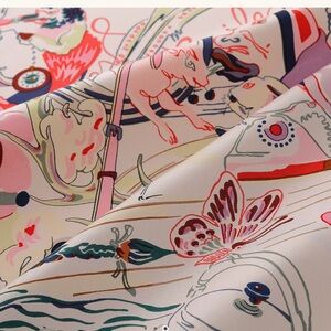 Hermes Emile et Une Nuit scarf 90 - rose NEW